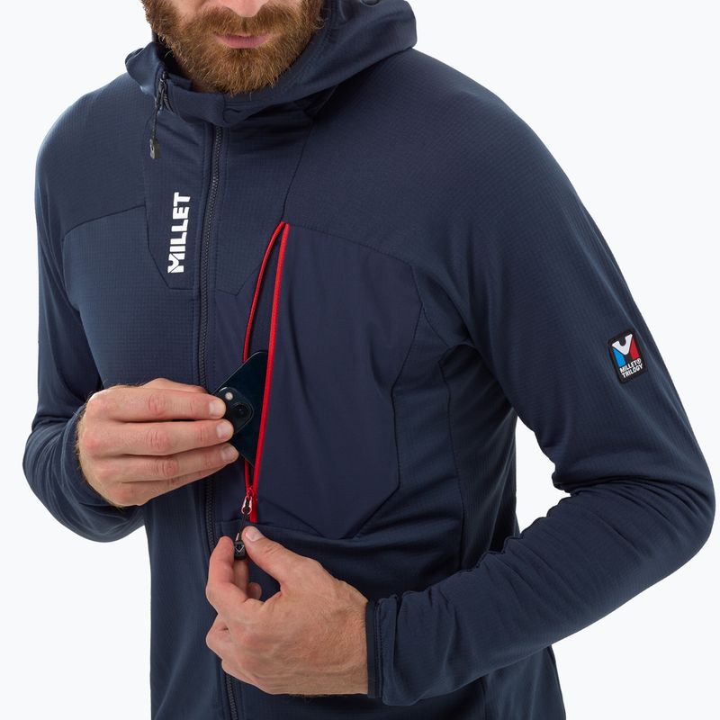 Кофта флісова чоловіча Millet Trilogy Icon Lightgrid Hoodie saphir 4