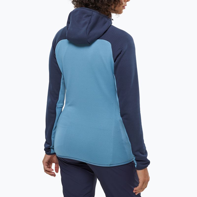 Кофта жіноча Millet Fusion Grid Hoodie coronet blue/saphir 3