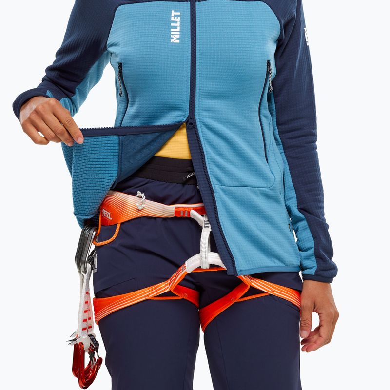 Кофта жіноча Millet Fusion Grid Hoodie coronet blue/saphir 5