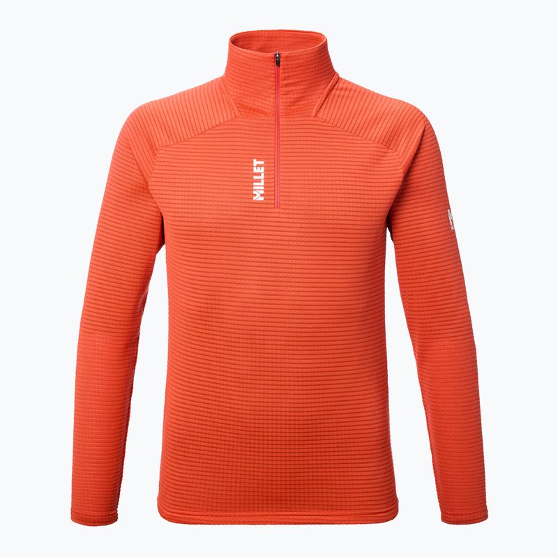 Кофта флісова чоловіча Millet Parmelan Light Fleece paprika 5