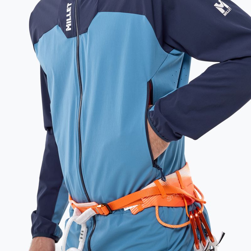 Куртка софтшелл чоловіча Millet Kamet Xcs Light Hoodie coronet blue/saphir 4