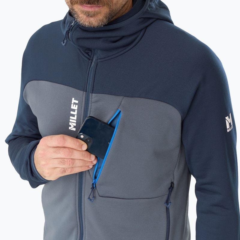 Кофта чоловіча Millet Seneca Fleece Hoodie saphir/shadow blue 5