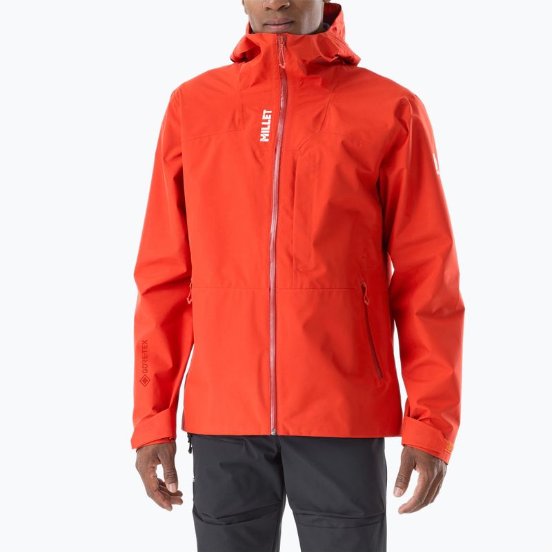Чоловіча дощова куртка Millet Ubic Gore-Tex 3L paprika