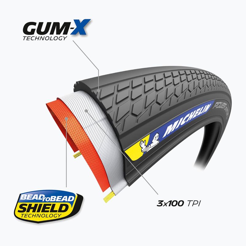 Велосипедна шина Michelin Power Adventure Classic V2 Competition Line чорна 4