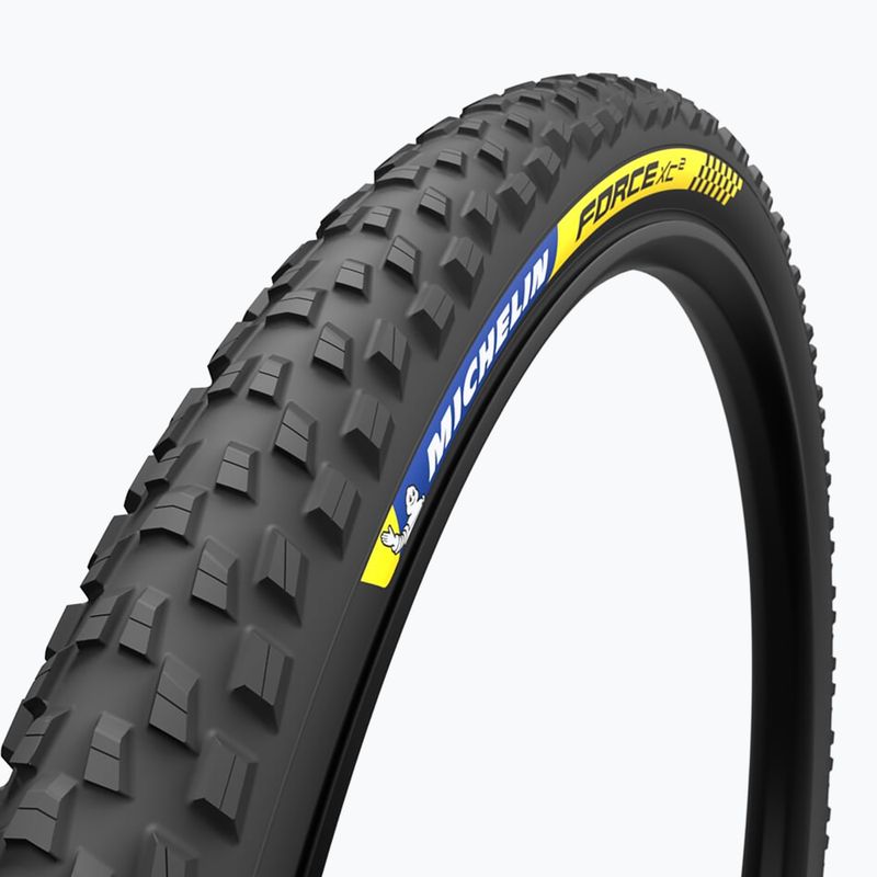 Шина велосипедна Michelin Force Xc2 Ts Tlr Kevlar Racing Line чорна 819814