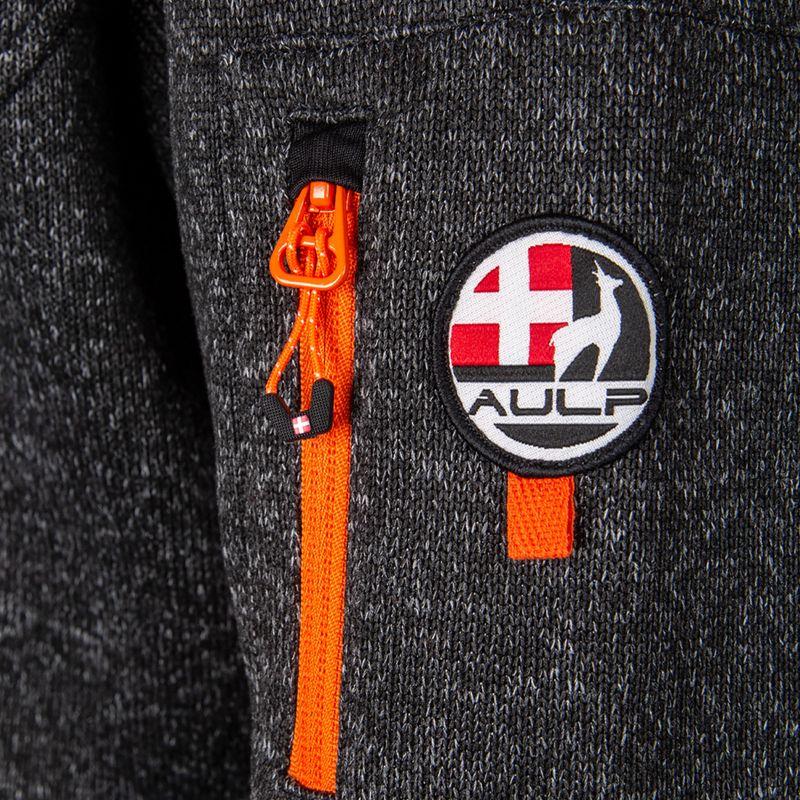 Чоловіча флісова кофта Aulp Navoy Melanged Knit black 5