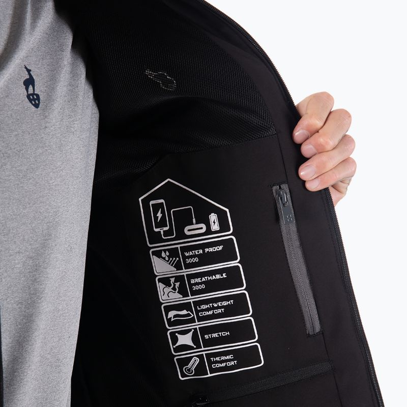 Чоловіча куртка softshell Aulp Tiago anthracite melange 5