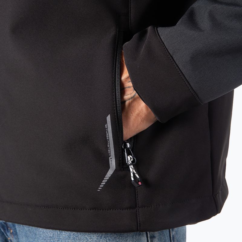 Чоловіча куртка softshell Aulp Tiago anthracite melange 10