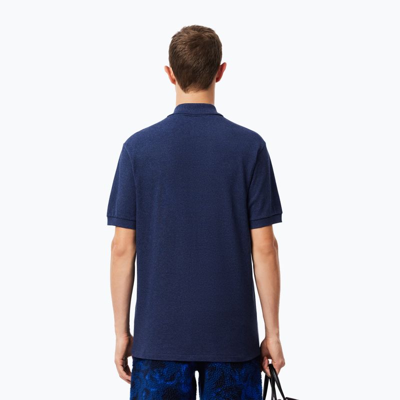 Футболка поло чоловіча Lacoste L1264 dark indigo blue 3