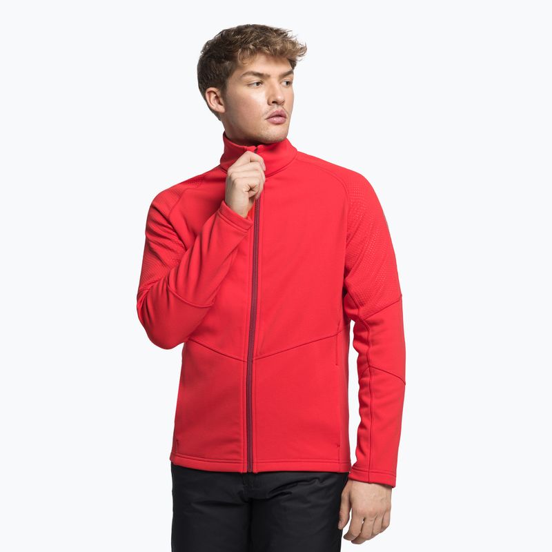 Кофта лижна чоловіча Rossignol Classique Clim red