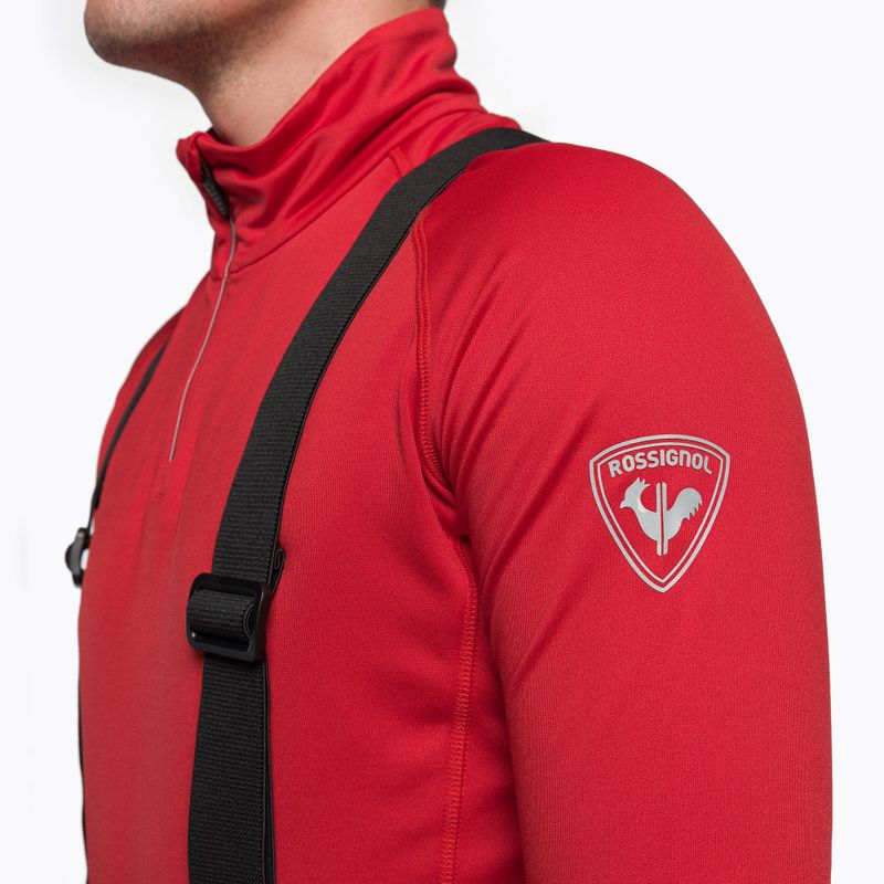 Футболкa термоактивна чоловіча Rossignol Classique 1/2 Zip червона RLIML02 5