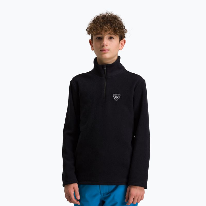 Кофта лижна дитяча Rossignol 1/2 Zip Fleece black