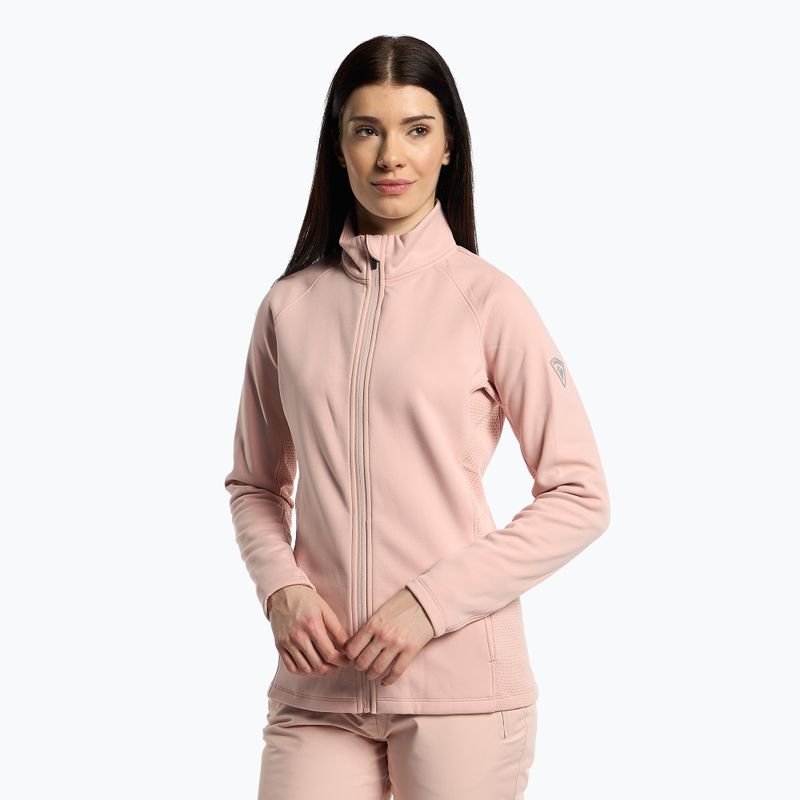 Кофта лижна жіноча Rossignol Classique Clim pink