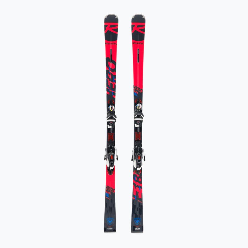 Лижі гірські Rossignol HERO ELITE LT TI K + NX12 чорно-червоні RRJ04LC