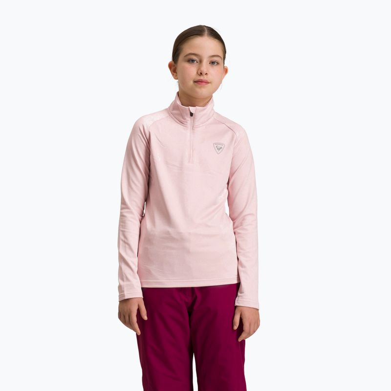 Кофта лижна дитяча Rossignol Girl Warm Stretch powder pink