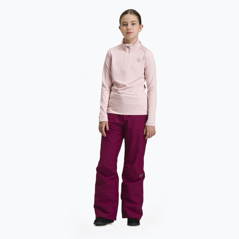 Кофта лижна дитяча Rossignol Girl Warm Stretch powder pink 2