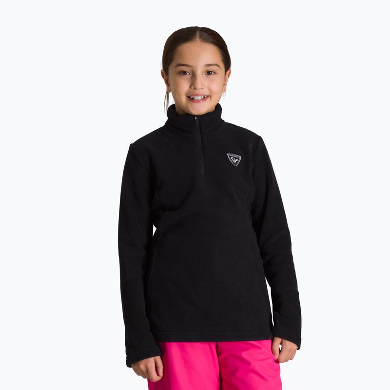 Кофта лижна дитяча Rossignol Girl Fleece black