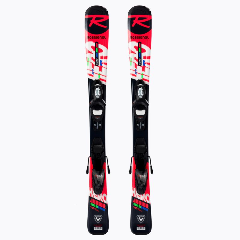 Лижі гірські дитячі Rossignol HERO JR + KID 4 чорно-червоні RRKJY01