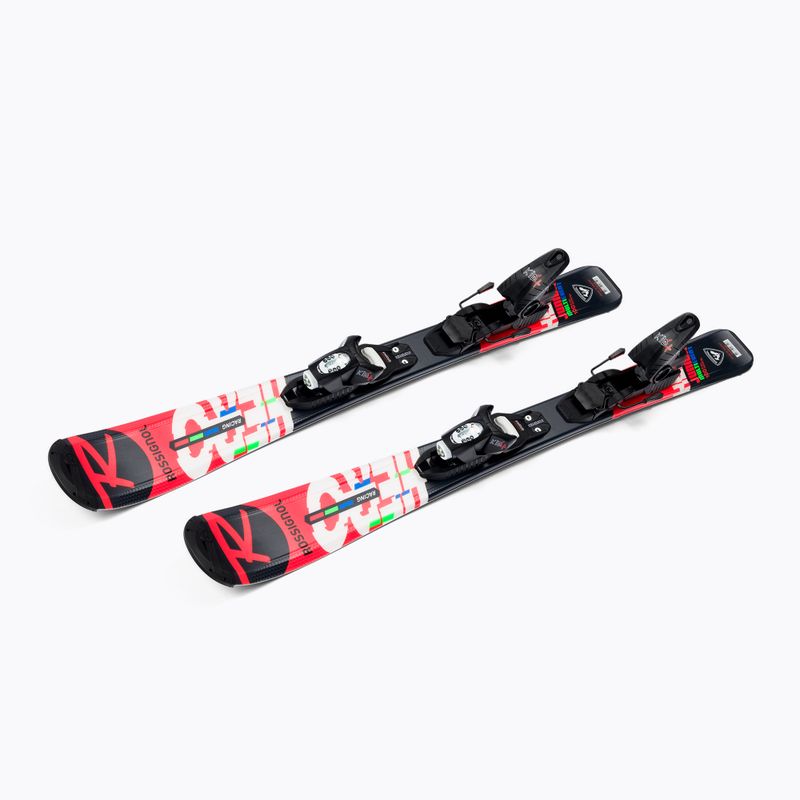 Лижі гірські дитячі Rossignol HERO JR + KID 4 чорно-червоні RRKJY01 4