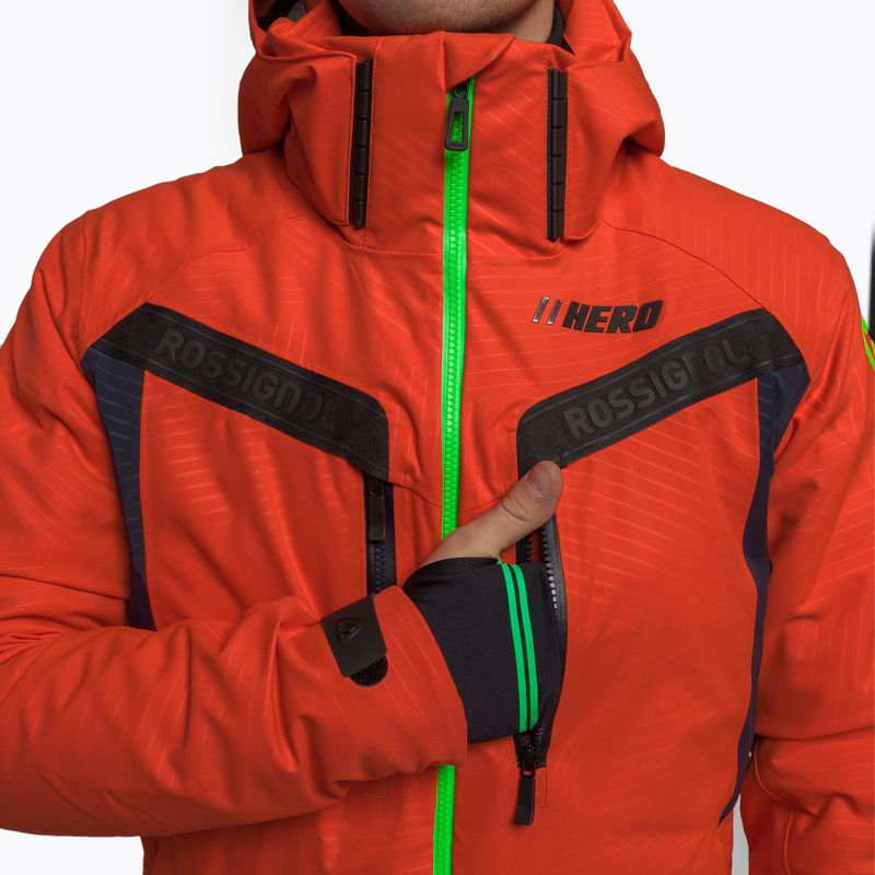 Куртка лижна чоловіча Rossignol Hero Aile Jkt neon red 10
