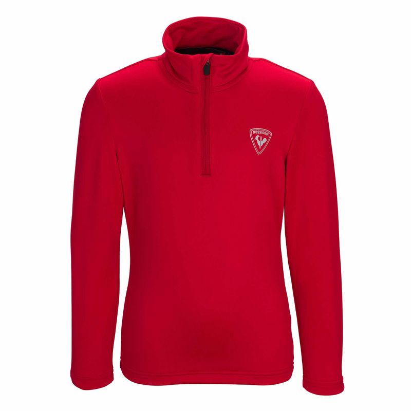 Кофта лижна дитяча Rossignol Boy 1/2 Zip Warm Stretch червона RLIYL03 3