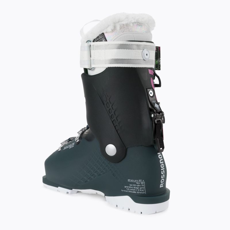 Черевики лижні жіночі Rossignol Alltrack Pro 80 X black/green 2
