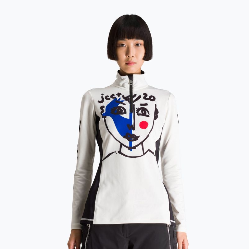 Кофта лижна жіноча Rossignol Bessy 1/2 Zip Top white