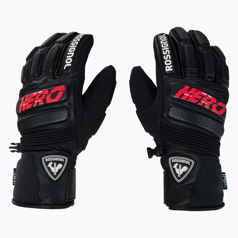 Рукавиці лижні чоловічі Rossignol Wc Expert Lth Impr G чорні RLKMG04 2