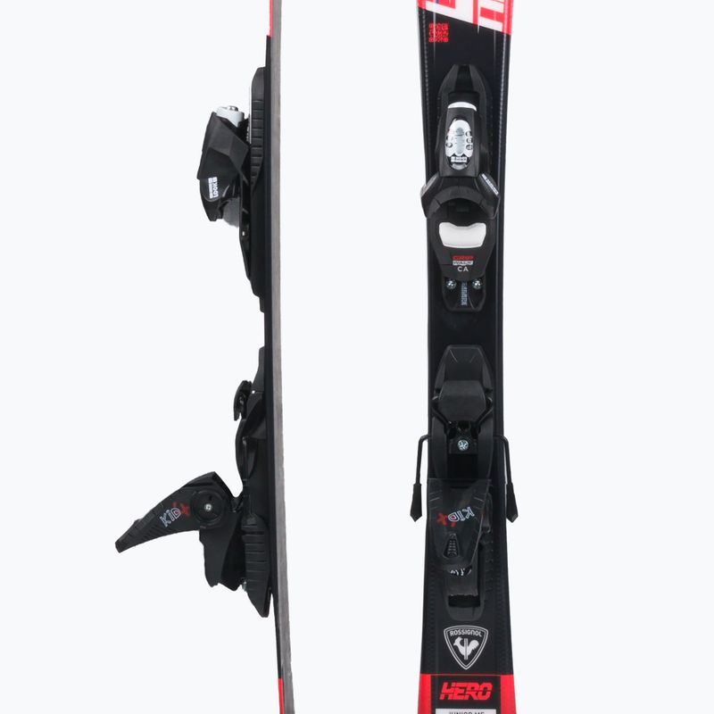 Лижі гірські дитячі Rossignol Hero 100-140 + Kid4 red 5