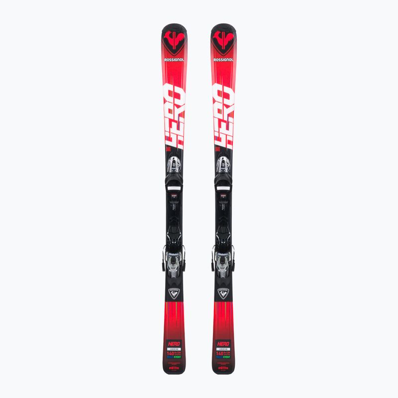 Лижі гірські дитячі Rossignol Hero 130-150 + XP7 red