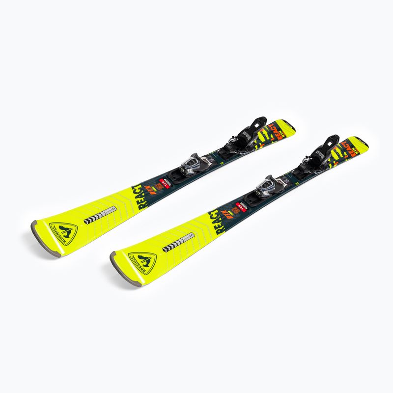 Лижі гірські Rossignol React RTX + Xpress 10 GW yellow/black 5