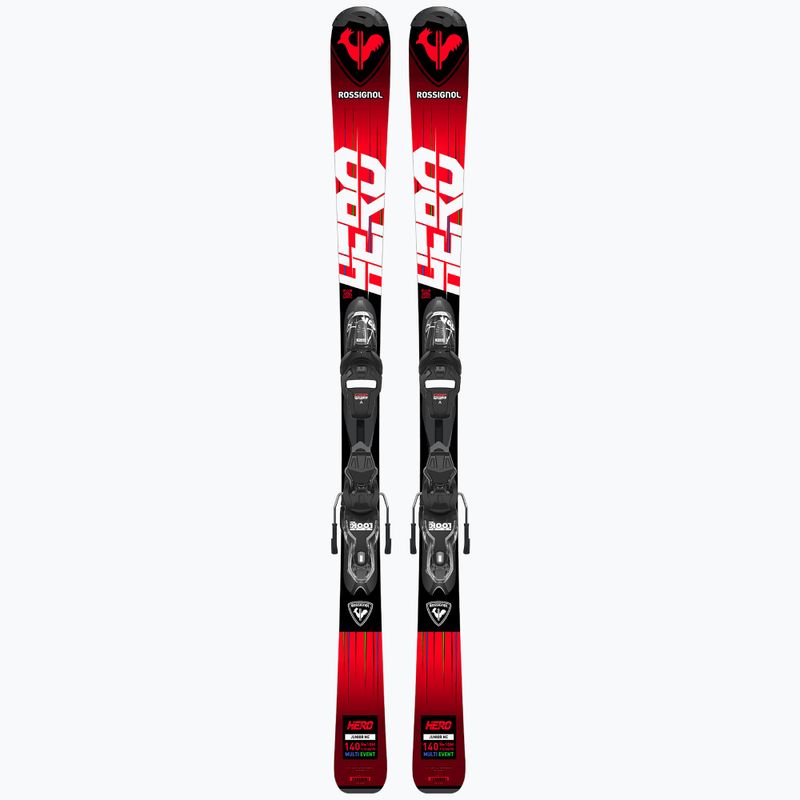 Лижі гірські дитячі Rossignol Hero 130-150 + XP7 red 10