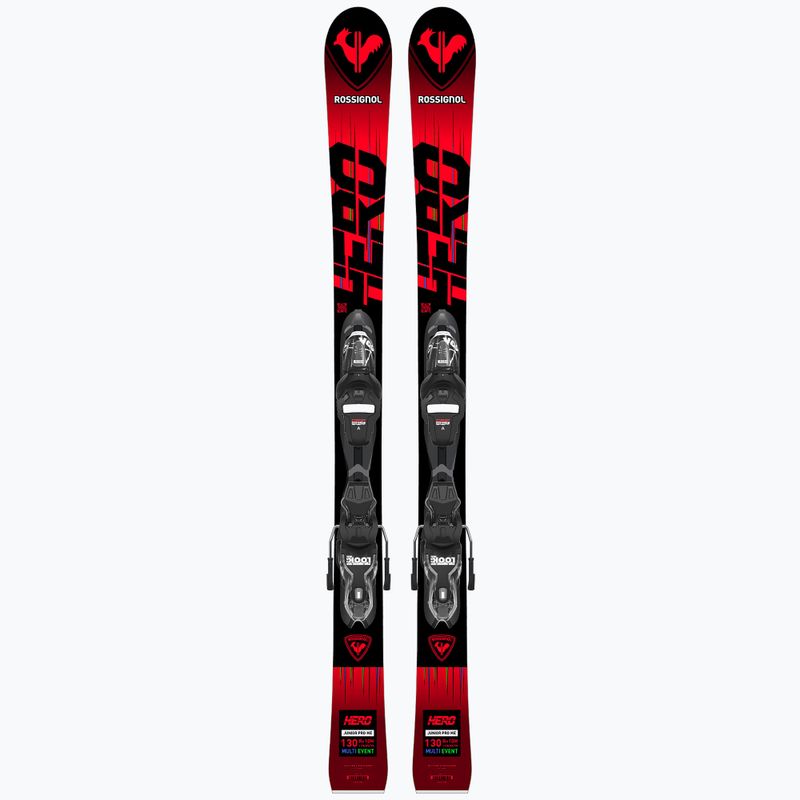 Лижі гірські дитячі Rossignol Hero Multi Event + XP7 red 10