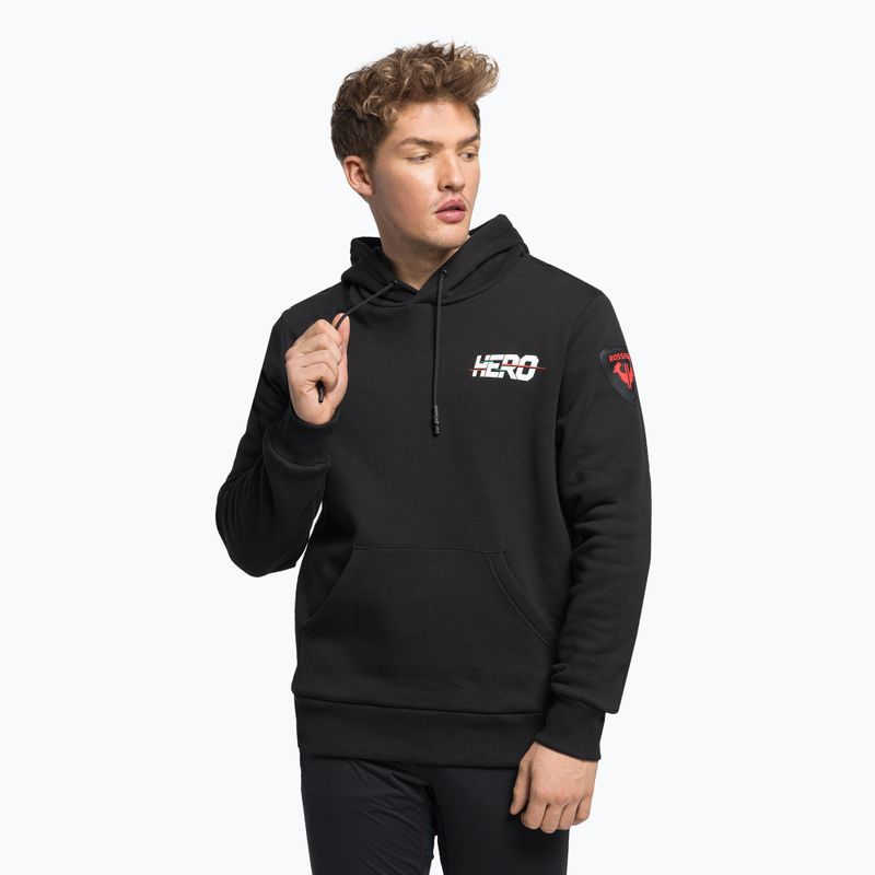 Кофта лижна чоловіча Rossignol Hero Logo Sweat black