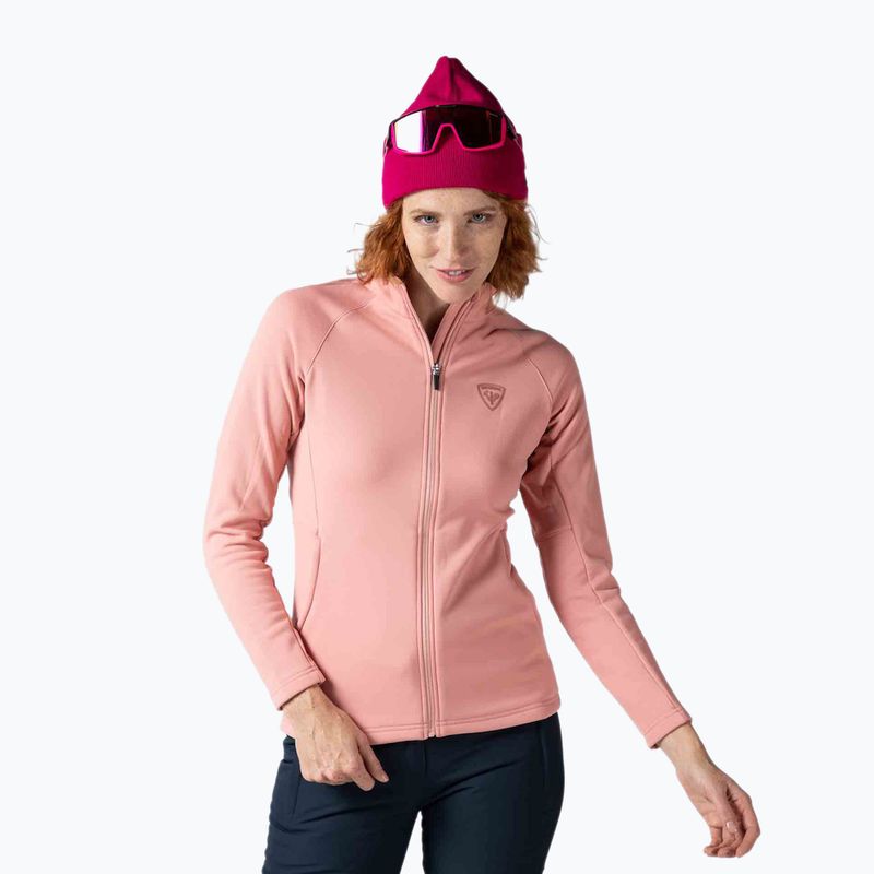 Кофта лижна жіноча Rossignol Classique Clim cooper pink