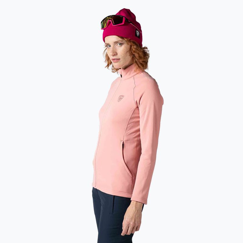 Кофта лижна жіноча Rossignol Classique Clim cooper pink 3