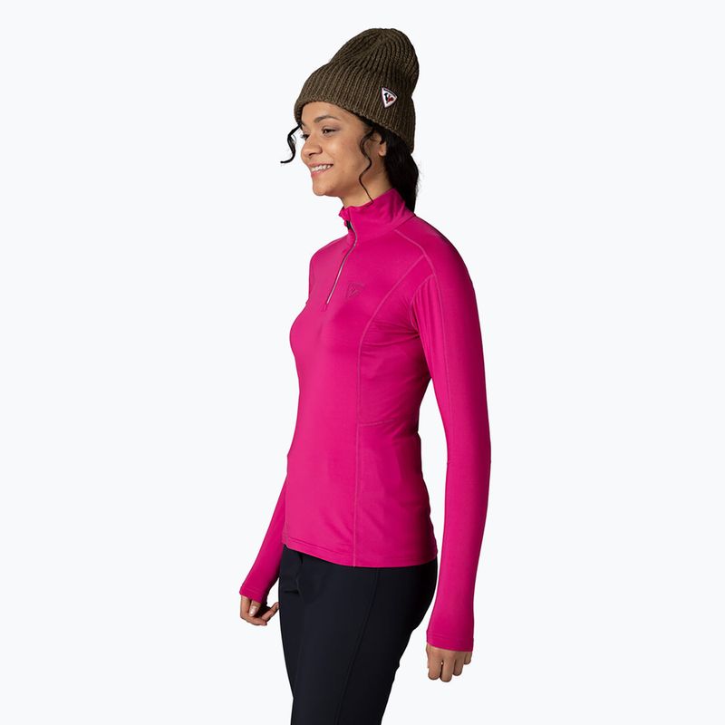 Термокофта жіноча Rossignol Classique 1/2 Zip orchid pink 3