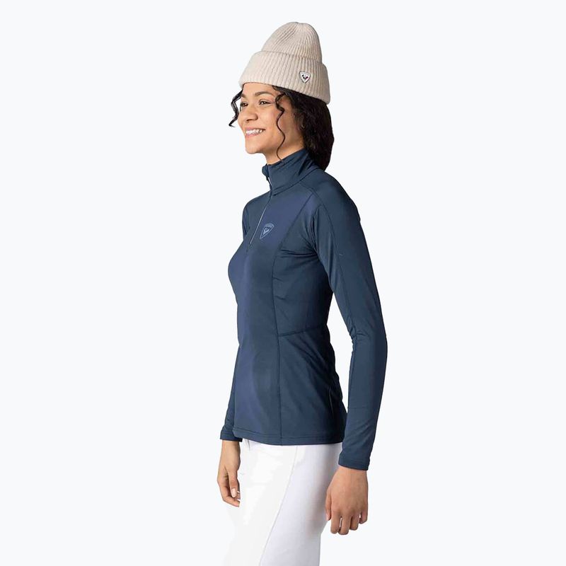 Жіноча термоактивна кофта Rossignol Classique 1/2 Zip dark navy 4