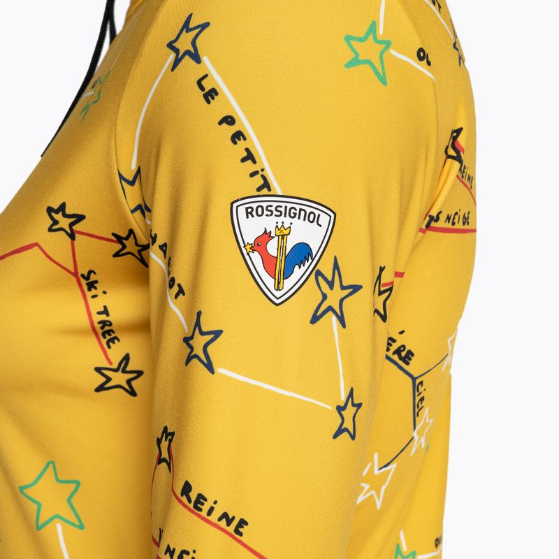 Термокофта жіноча Rossignol Booster 1/2 Zip Top 100 yellow 9