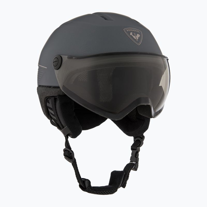 Шолом гірськолижний Rossignol Fit Visor Impacts Photo grey