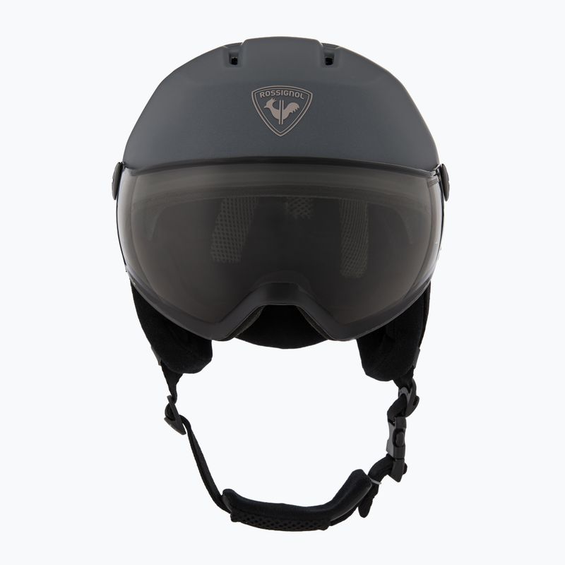 Шолом гірськолижний Rossignol Fit Visor Impacts Photo grey 2