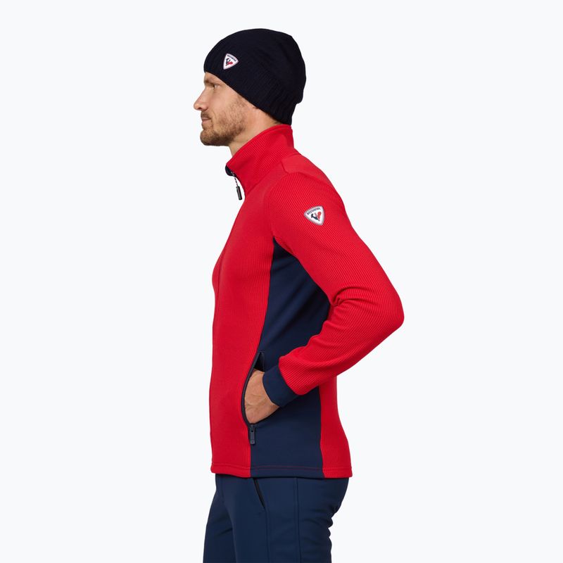 Кофта гірськолижна чоловіча Rossignol Cieloalto Fleece Fz sports red 4