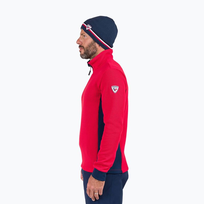 Кофта гірськолижна чоловіча Rossignol Cieloalto Fleece Half zip sports red 4