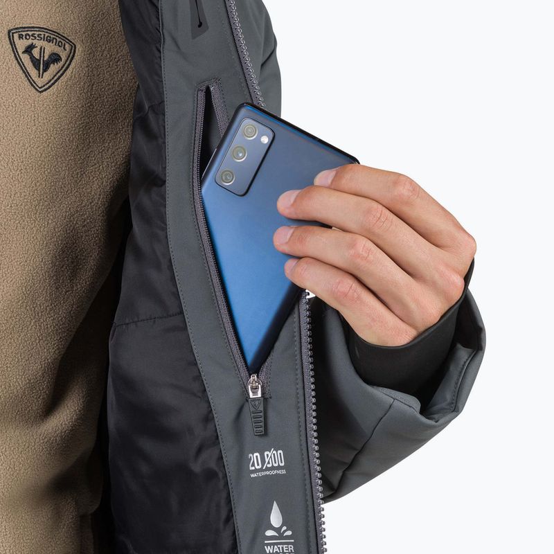 Куртка гірськолижна чоловіча Rossignol Siz onyx grey 15