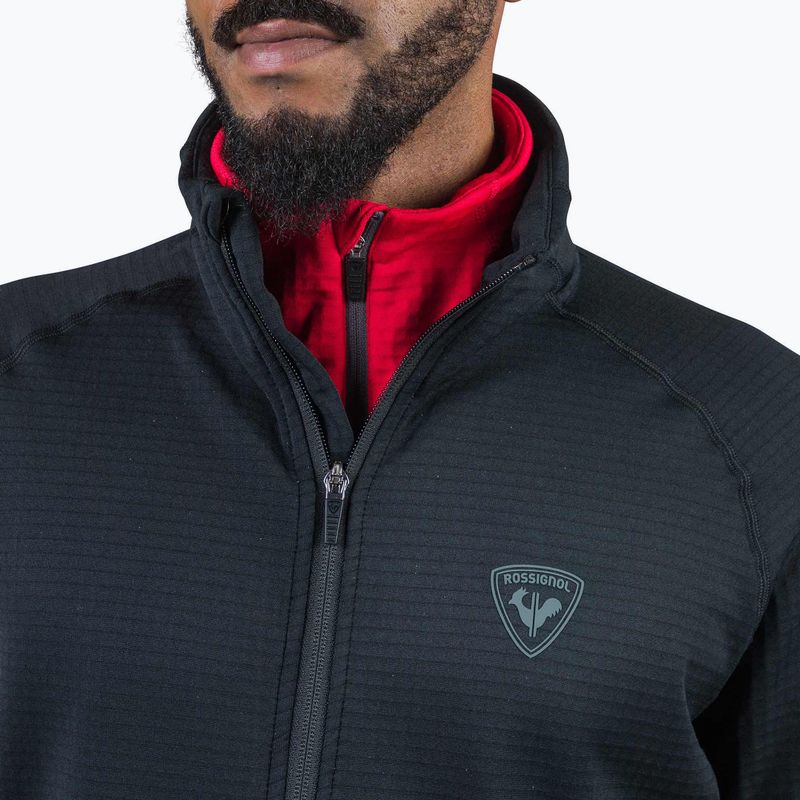 Чоловічий світшот Rossignol Blackside Fleece Fz чорний 4