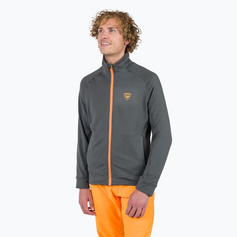 Чоловічий світшот Rossignol Blackside Fleece Fz онікс сірий