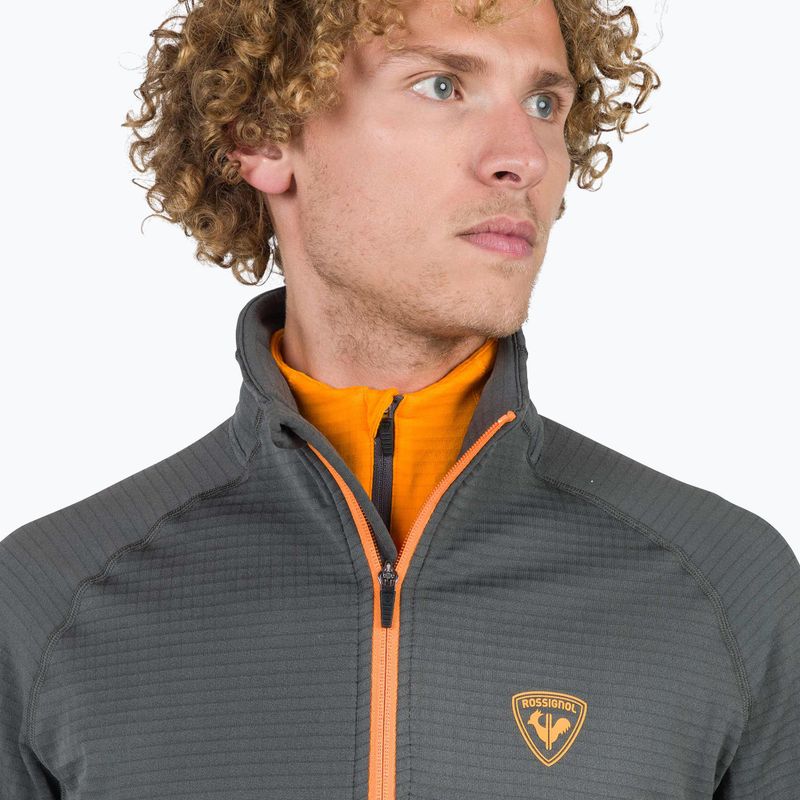 Чоловічий світшот Rossignol Blackside Fleece Fz онікс сірий 4