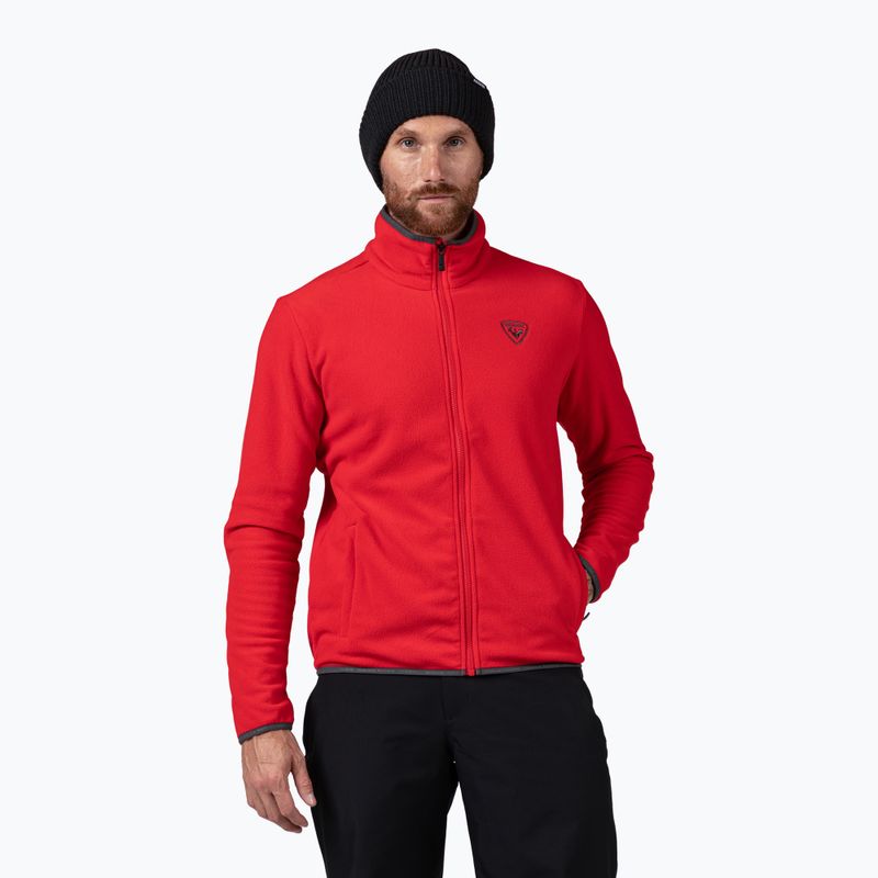 Чоловіча флісова куртка Rossignol Strawpile Fleece Fz sports red