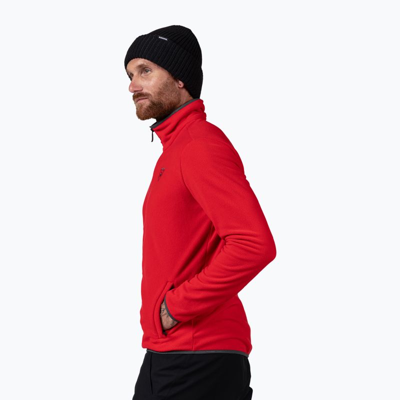 Кофта чоловіча Rossignol Strawpile Fleece Fz sports red 4