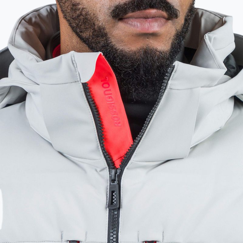 Куртка гірськолижна чоловіча Rossignol Hero Blackside Puffy soft grey 7